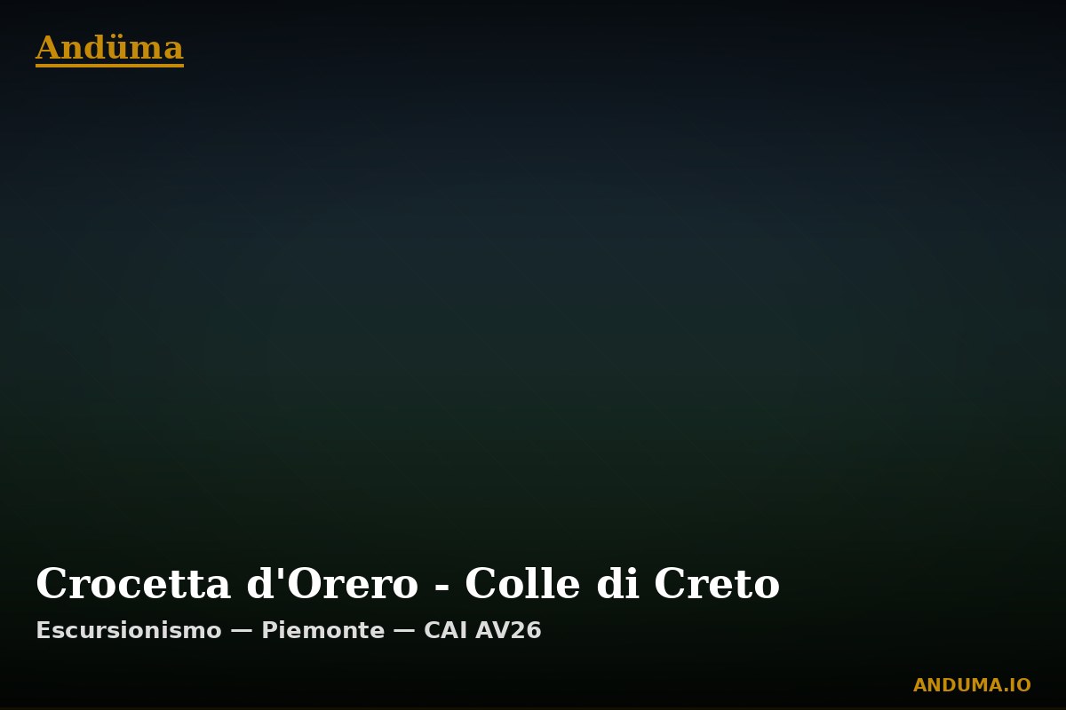 Crocetta d'Orero - Colle di Creto — Punto di interesse , Piedmont