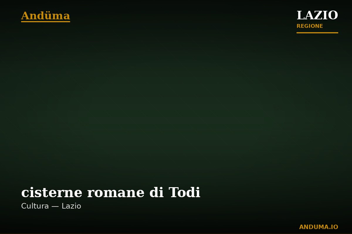 cisterne romane di Todi — Punto di interesse , Roma