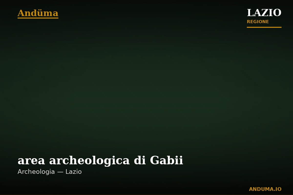 area archeologica di Gabii — Punto di interesse , Roma