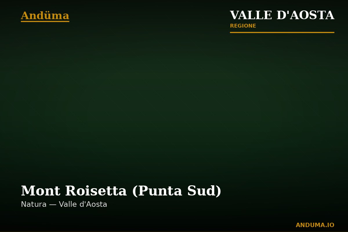 Mont Roisetta (Punta Sud) — Punto di interesse a Cervinia, Aosta