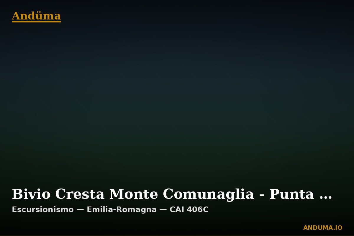 Bivio Cresta Monte Comunaglia - Punta Moneglia — Punto di interesse , Piedmont