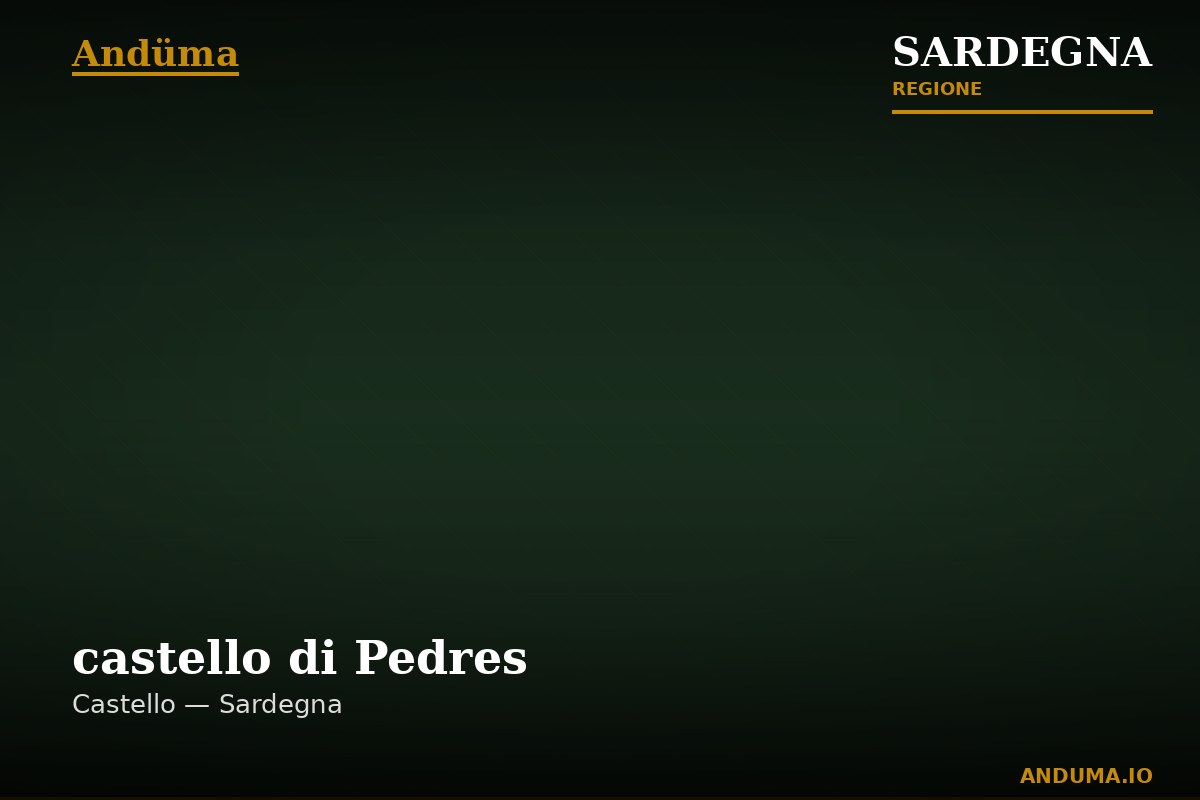 castello di Pedres — Punto di interesse , Cagliari