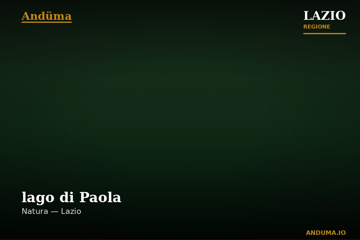 lago di Paola — Punto di interesse , Roma