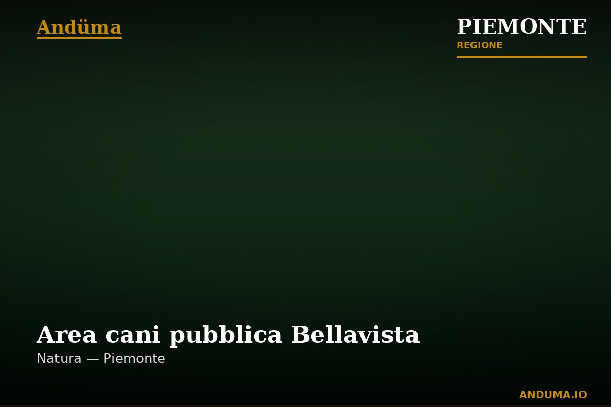 Area cani pubblica Bellavista — Punto di interesse a Canavese Hills, Torino