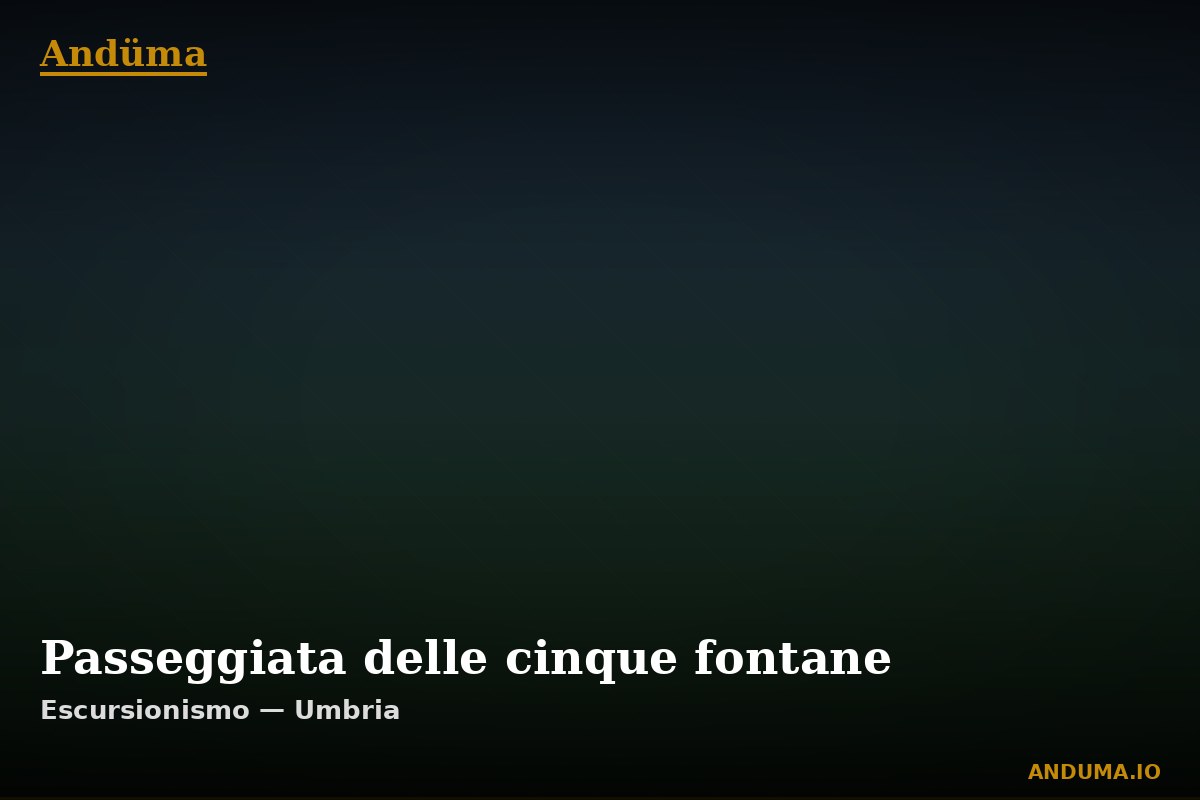 Passeggiata delle cinque fontane — Punto di interesse , Piedmont