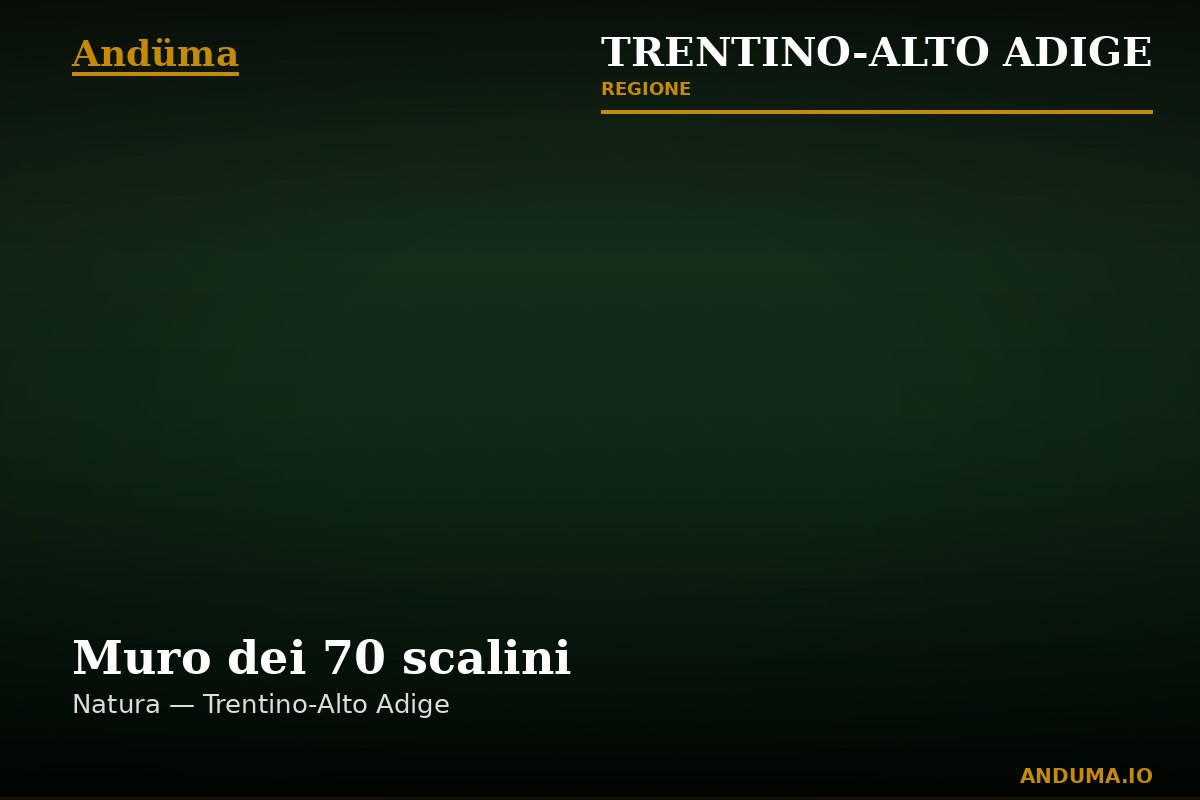 Muro dei 70 scalini — Punto di interesse a Trento, Trento