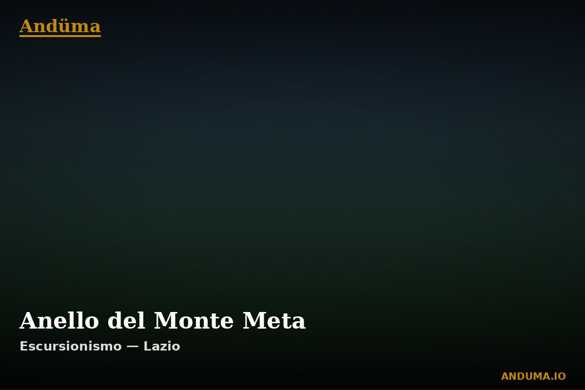 Anello del Monte Meta — Punto di interesse , Piedmont