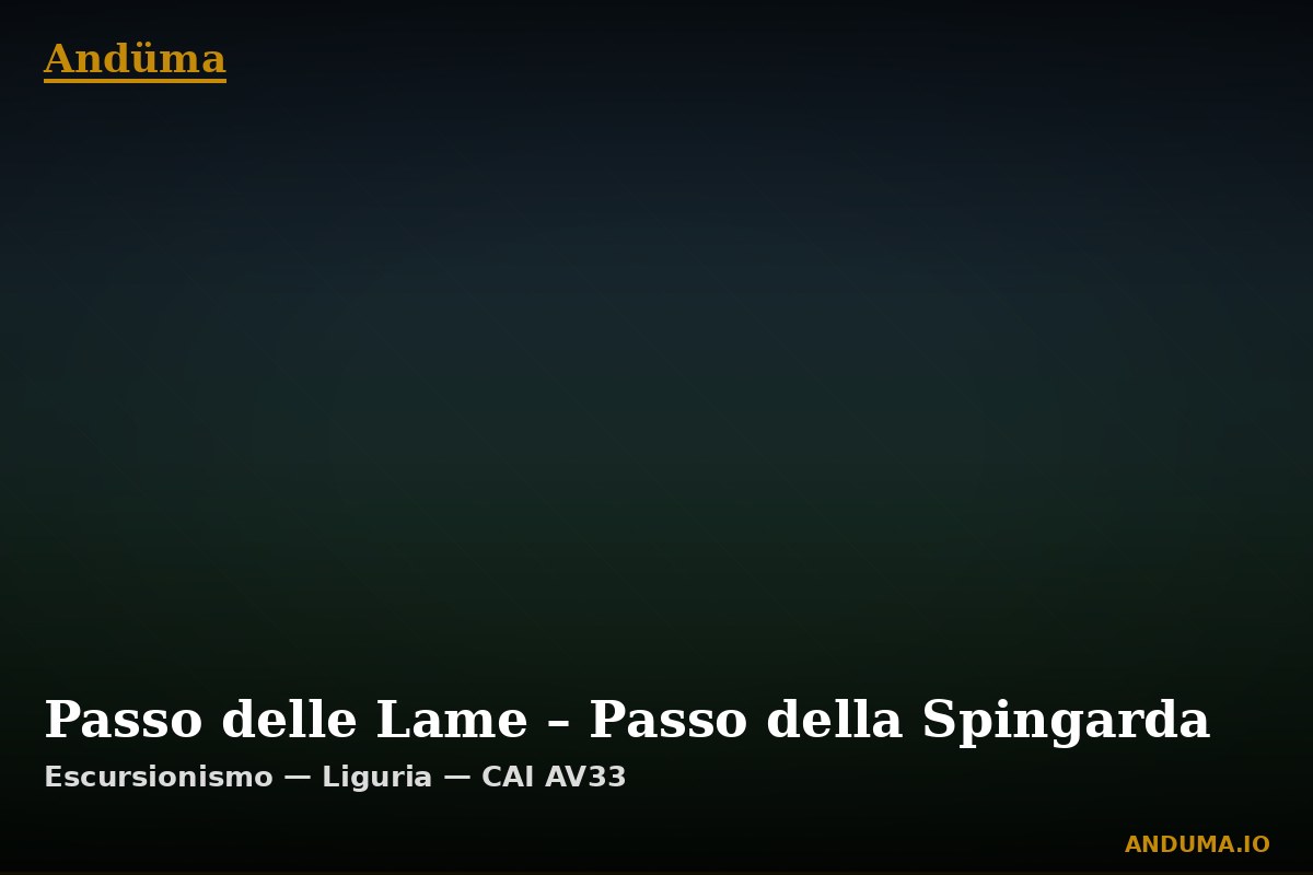 Passo delle Lame – Passo della Spingarda — Punto di interesse , Piedmont