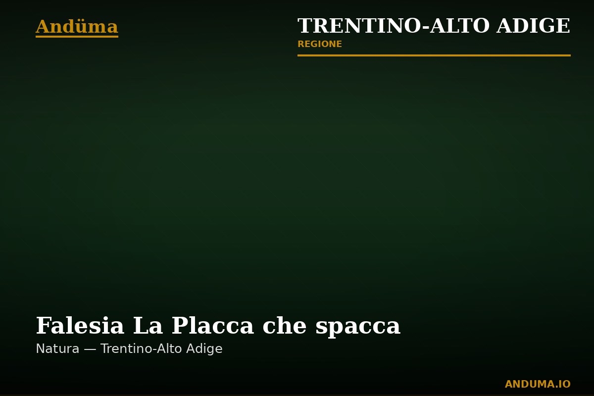 Falesia La Placca che spacca — Punto di interesse a Trento, Trento