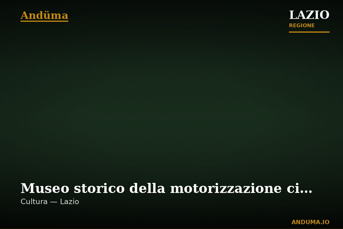 Museo storico della motorizzazione civile — Punto di interesse , Roma