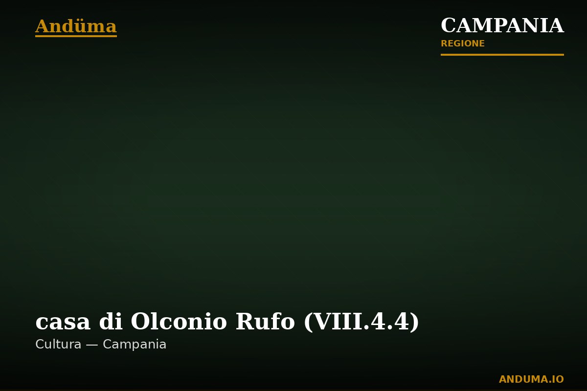casa di Olconio Rufo (VIII.4.4) — Punto di interesse , Napoli