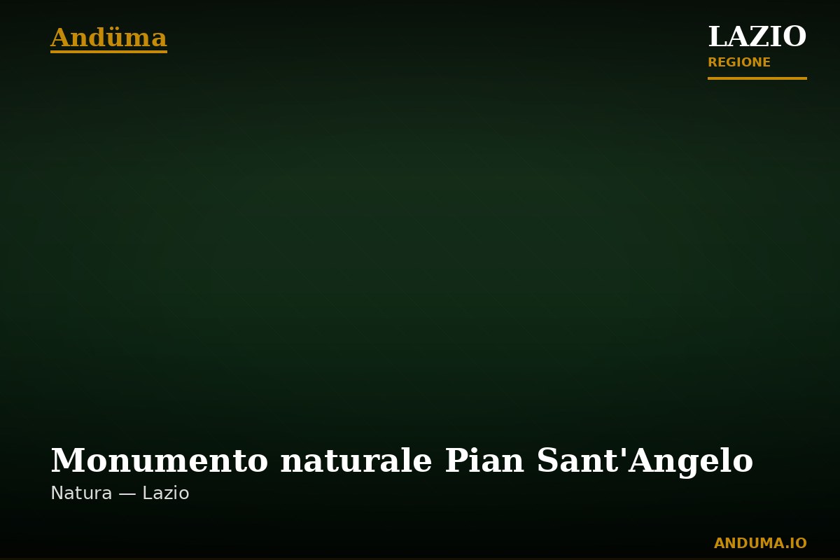 Monumento naturale Pian Sant'Angelo — Punto di interesse , Roma