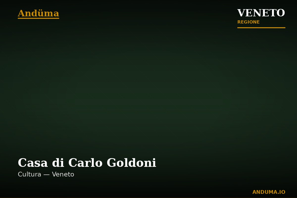 Casa di Carlo Goldoni — Punto di interesse a Venezia, Venezia