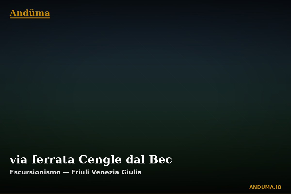via ferrata Cengle dal Bec — Punto di interesse , Piedmont