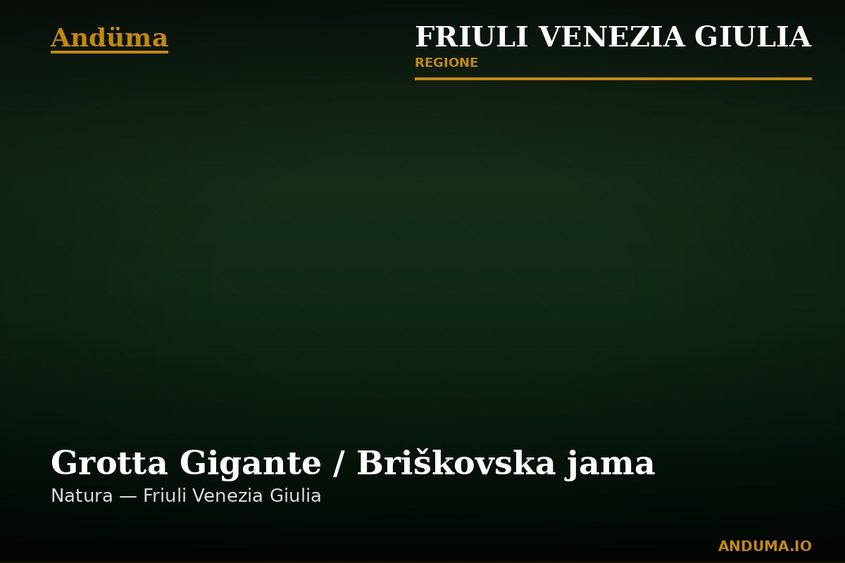 Grotta Gigante / Briškovska jama — Punto di interesse a Trieste, Trieste
