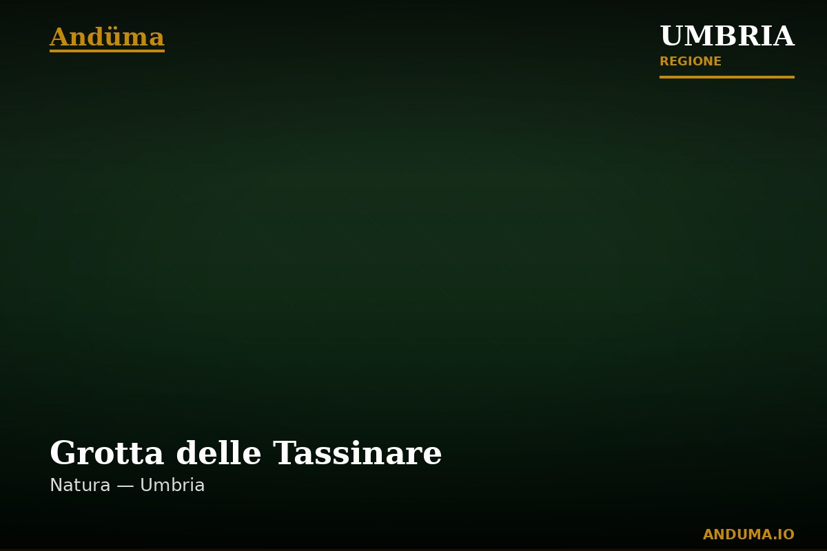 Grotta delle Tassinare — Punto di interesse a Perugia, Perugia