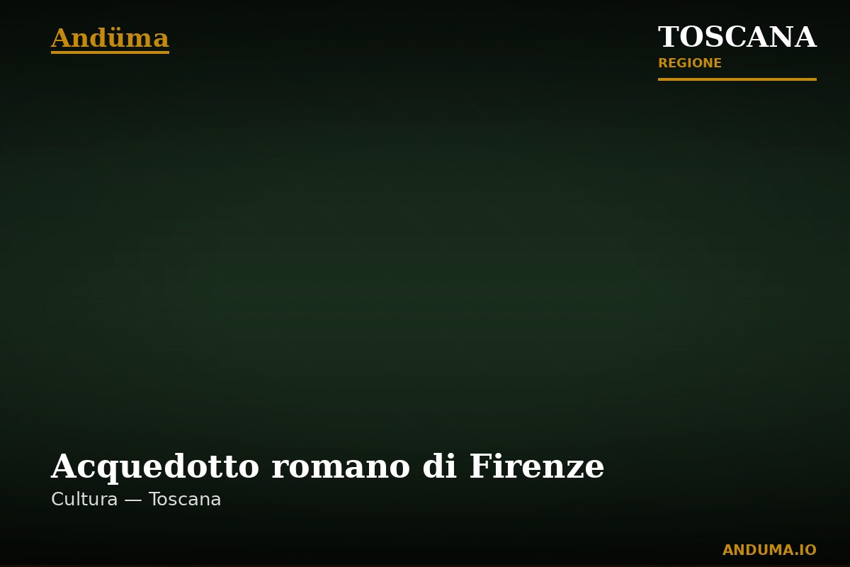 Acquedotto romano di Firenze — Punto di interesse a Firenze, Firenze