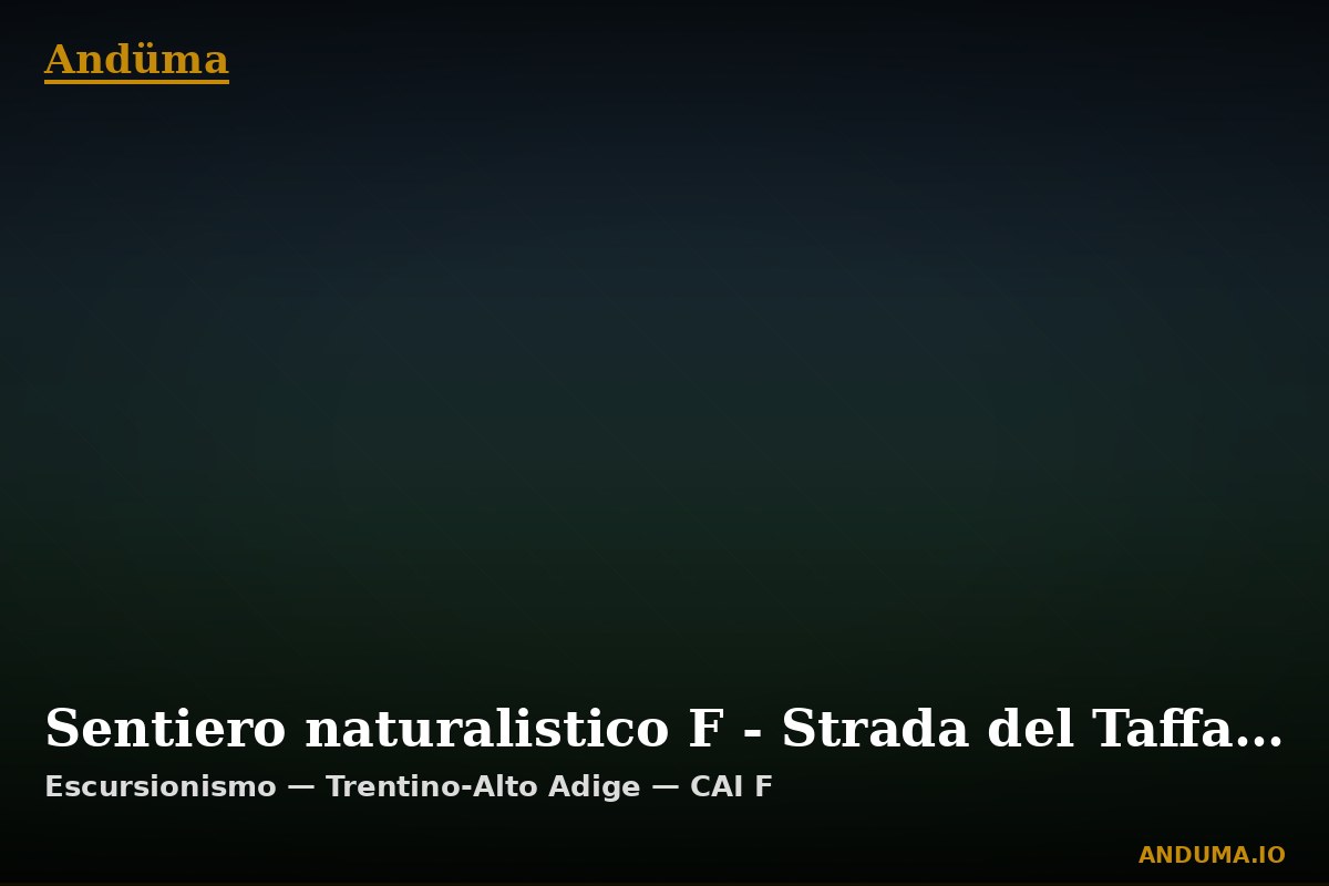 Sentiero naturalistico F - Strada del Taffarel — Punto di interesse , Piedmont