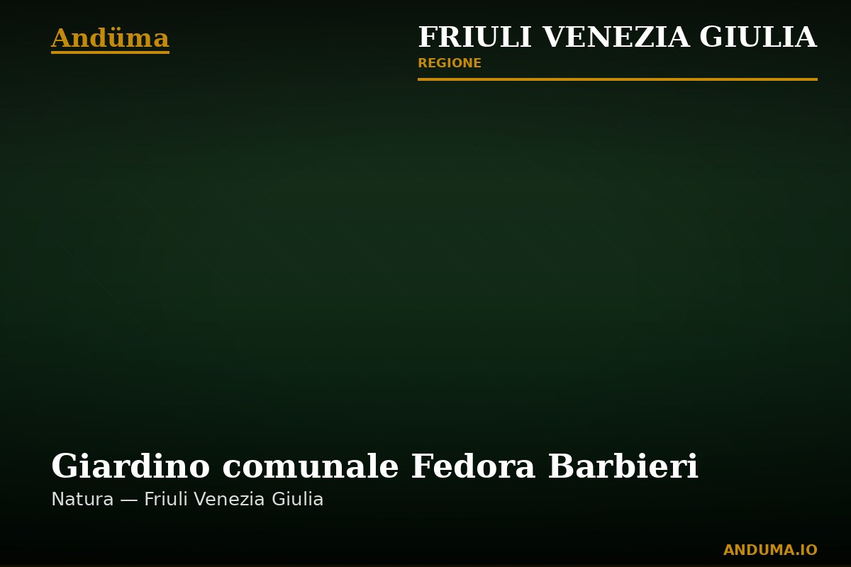 Giardino comunale Fedora Barbieri — Punto di interesse a Trieste, Trieste