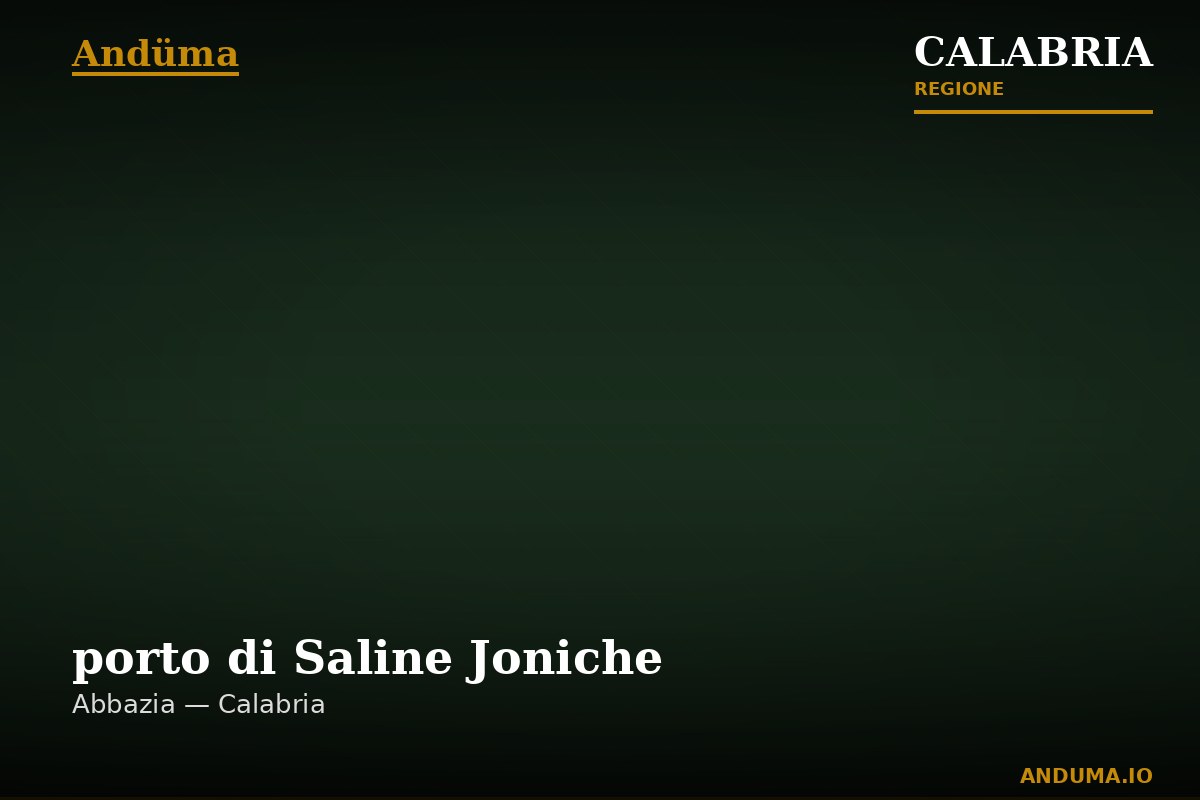 porto di Saline Joniche — Punto di interesse , Reggio Calabria