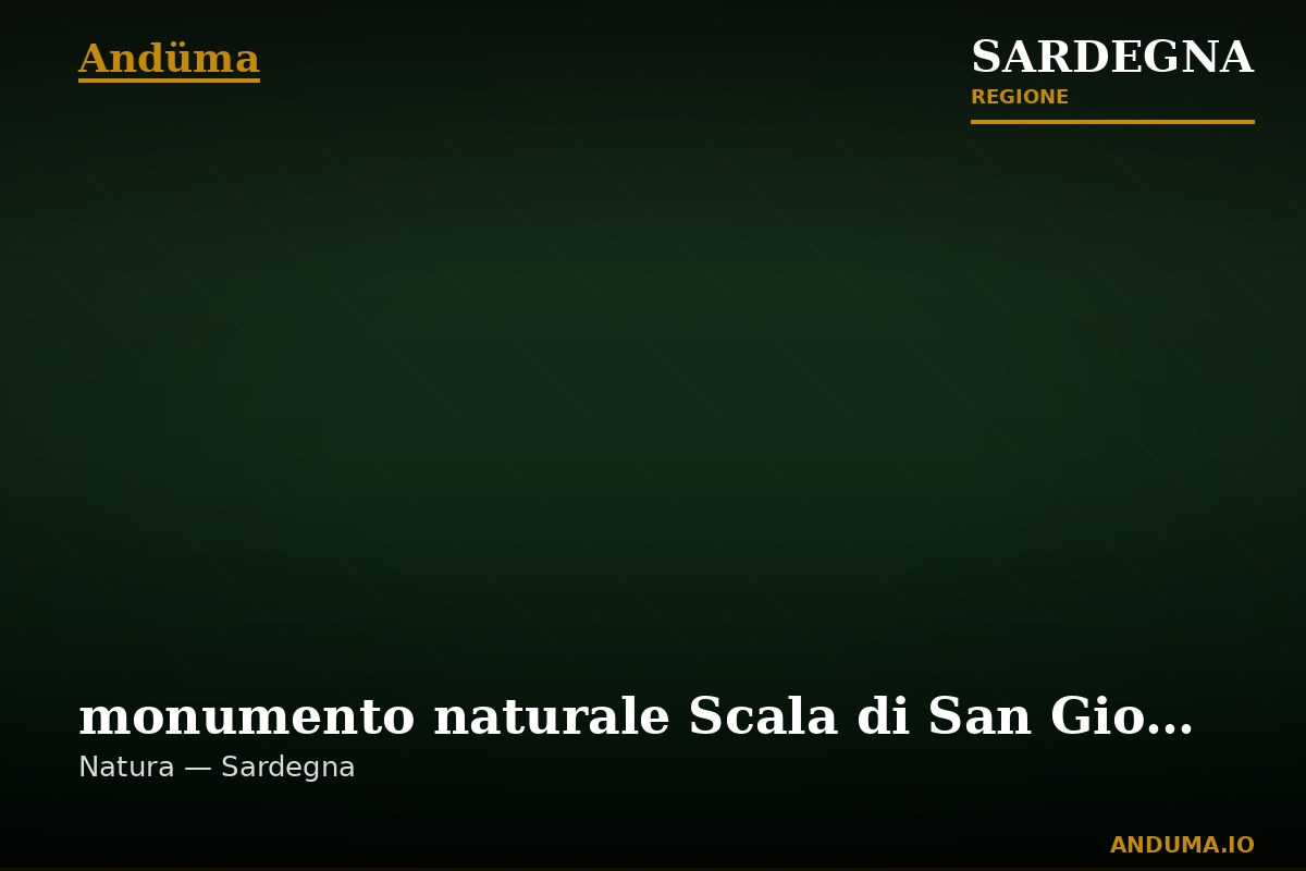 monumento naturale Scala di San Giorgio di Osini — Punto de interés , Cagliari