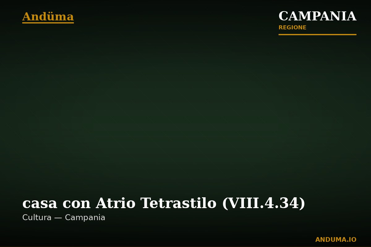 casa con Atrio Tetrastilo (VIII.4.34) — Punto di interesse , Napoli
