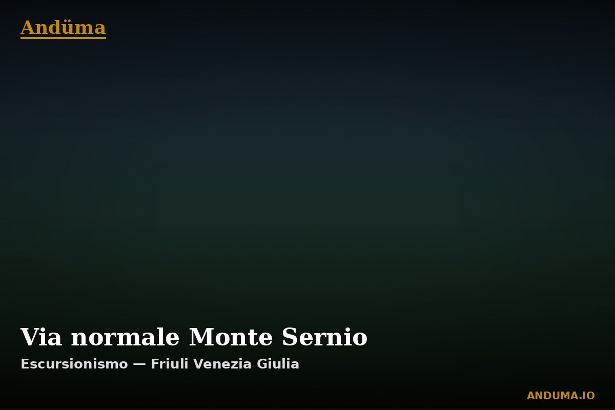 Via normale Monte Sernio — Punto di interesse , Piedmont