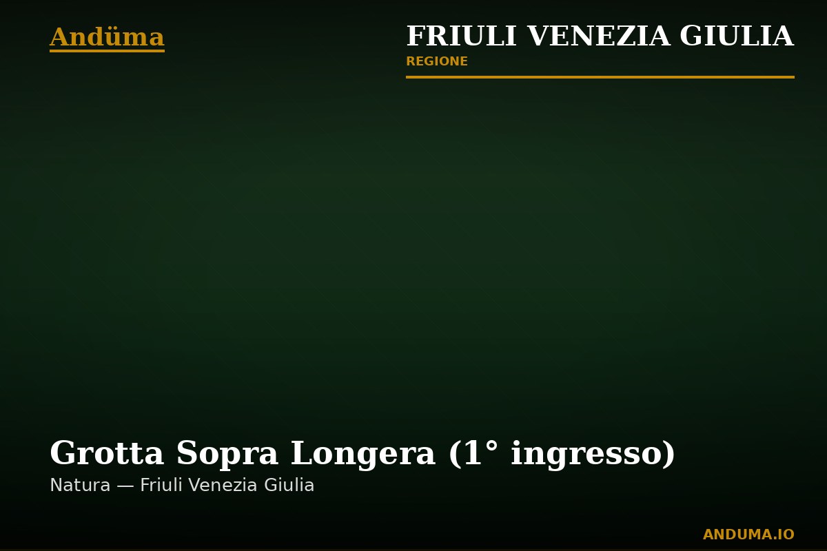 Grotta Sopra Longera (1° ingresso) — Punto di interesse a Trieste, Trieste