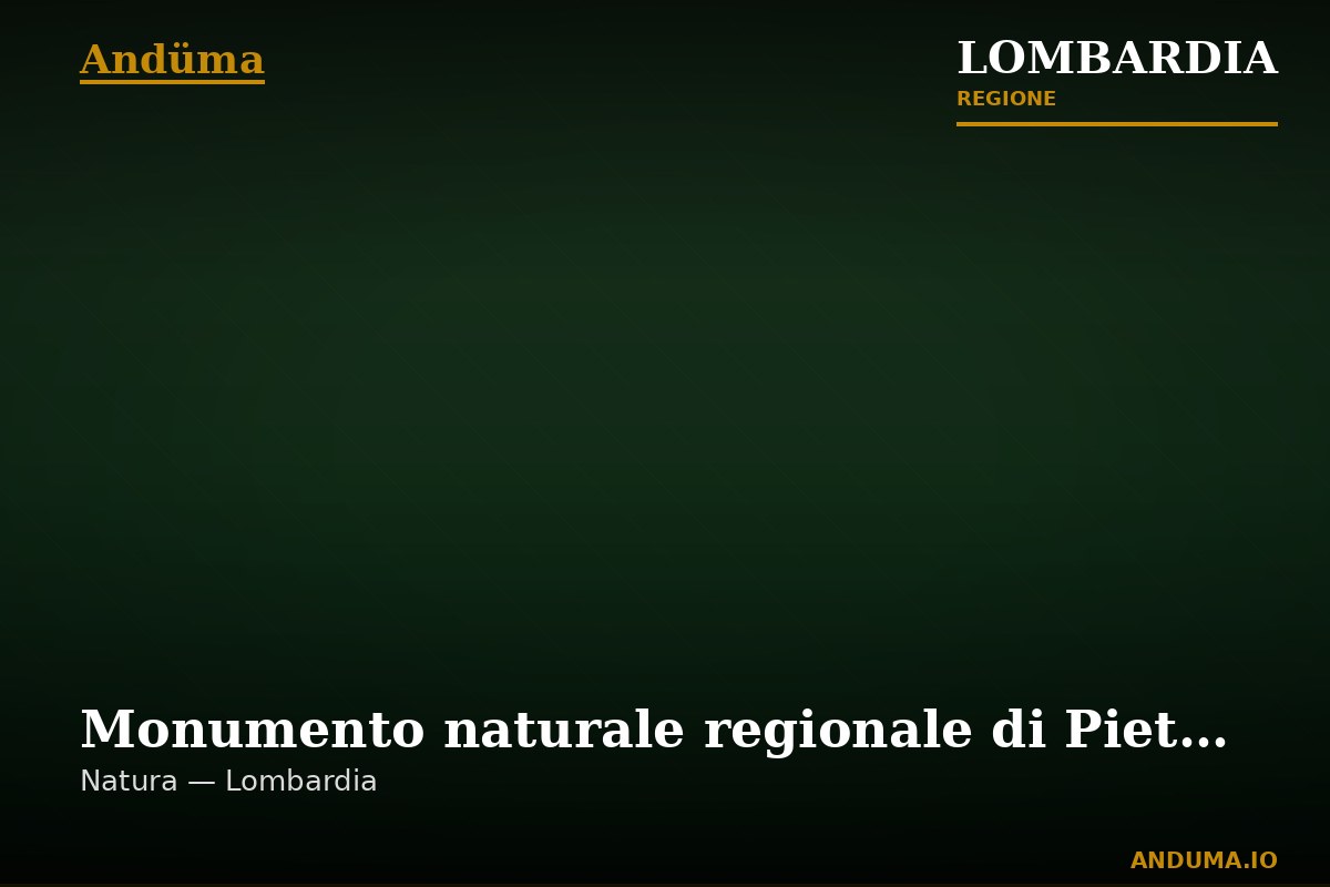 Monumento naturale regionale di Pietra Luna — Punto di interesse , Milano