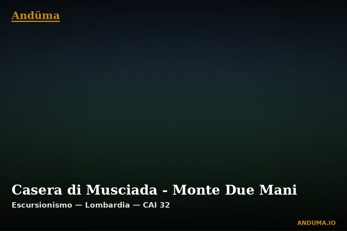 Casera di Musciada - Monte Due Mani — Punto di interesse , Piedmont