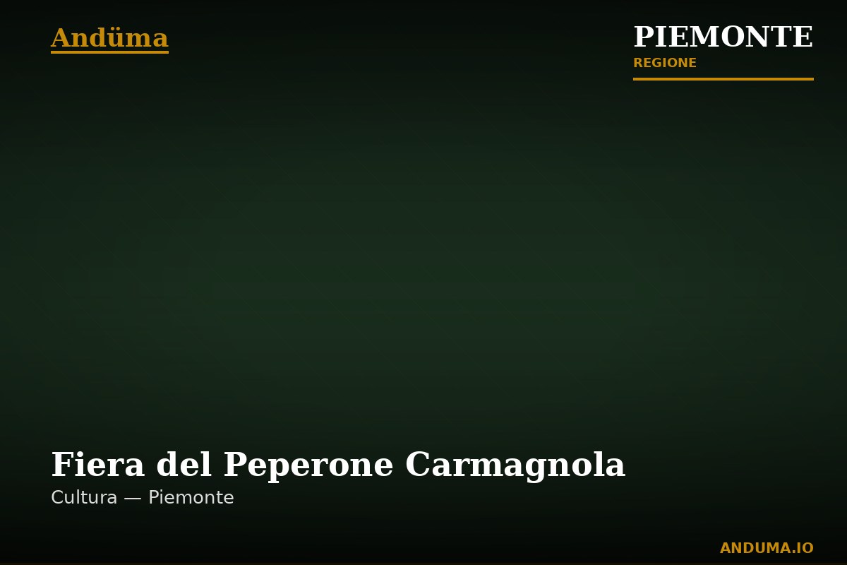 Fiera del Peperone Carmagnola — Punto di interesse a Carmagnola, Torino