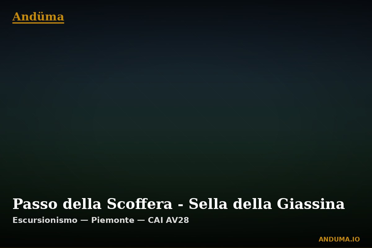 Passo della Scoffera - Sella della Giassina — Punto di interesse , Piedmont