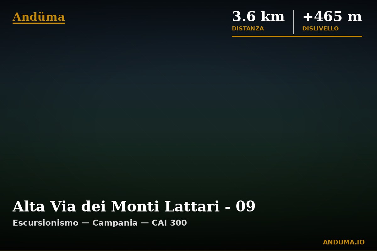 Alta Via dei Monti Lattari - 09 — Punto di interesse , Piedmont