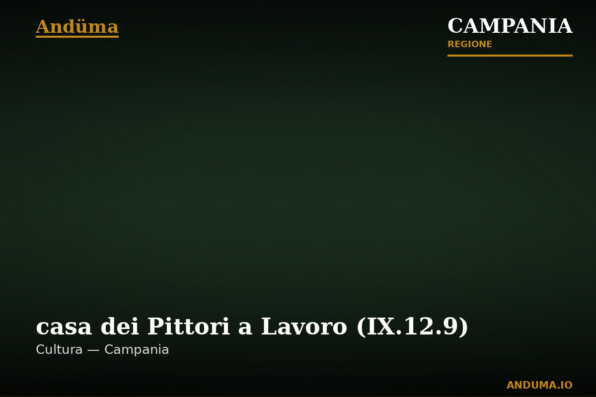 casa dei Pittori a Lavoro (IX.12.9) — Punto di interesse , Napoli