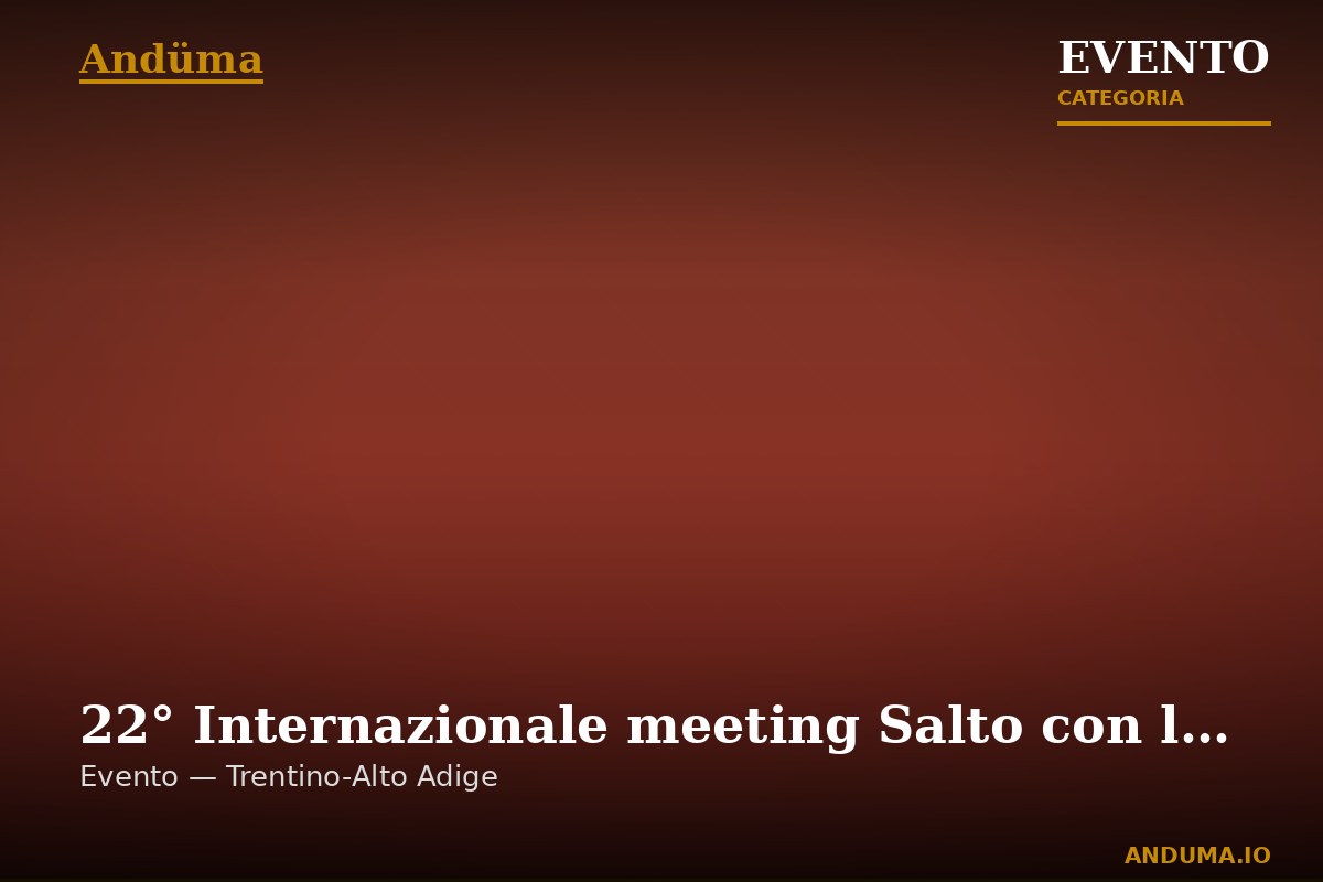 22° Internazionale meeting Salto con l'asta