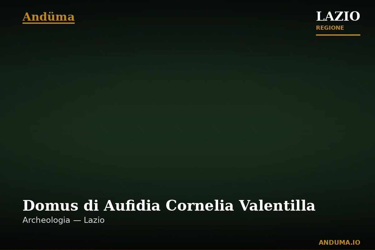 Domus di Aufidia Cornelia Valentilla — Punto di interesse , Roma