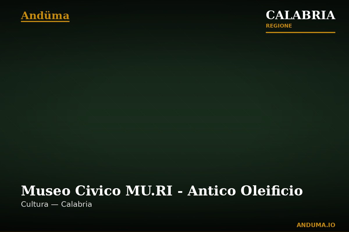 Museo Civico MU.RI - Antico Oleificio — Punto di interesse a Tropea, Vibo Valentia