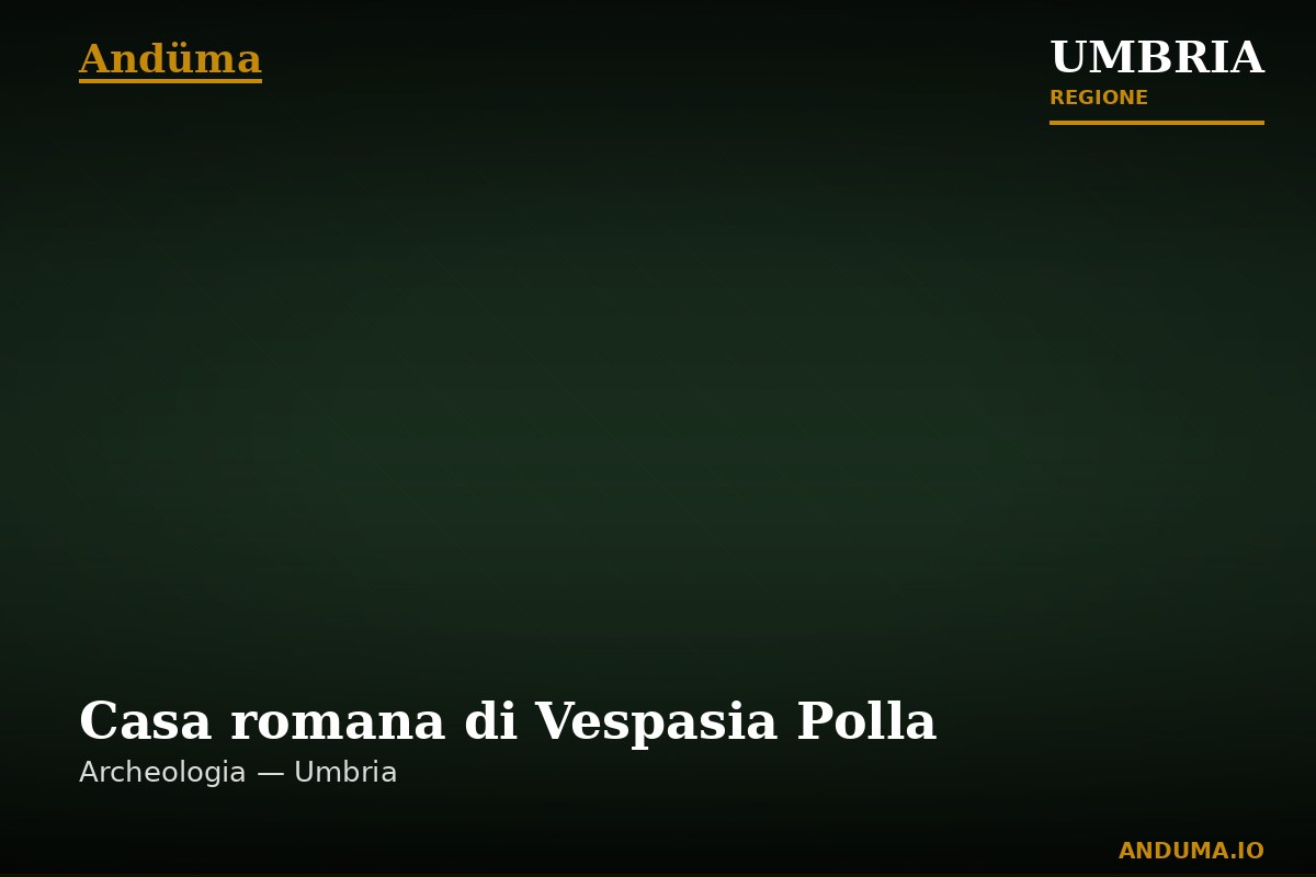 Casa romana di Vespasia Polla — Punto di interesse , Perugia