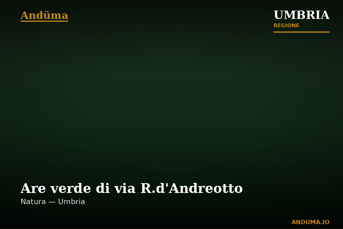 Are verde di via R.d'Andreotto — Punto di interesse a Perugia, Perugia