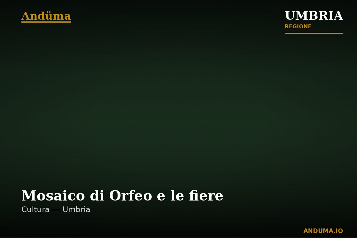 Mosaico di Orfeo e le fiere — Punto di interesse a Perugia, Perugia