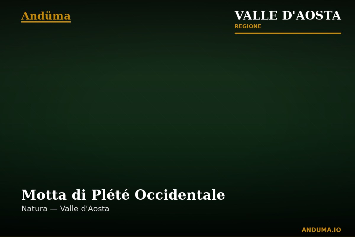 Motta di Plété Occidentale — Punto di interesse a Cervinia, Aosta