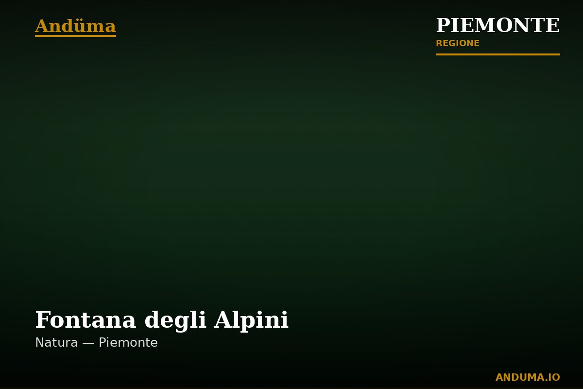 In zona: Fontana degli Alpini