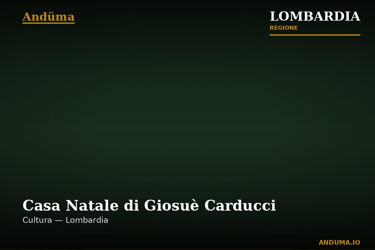 Casa Natale di Giosuè Carducci — Punto di interesse , Milano
