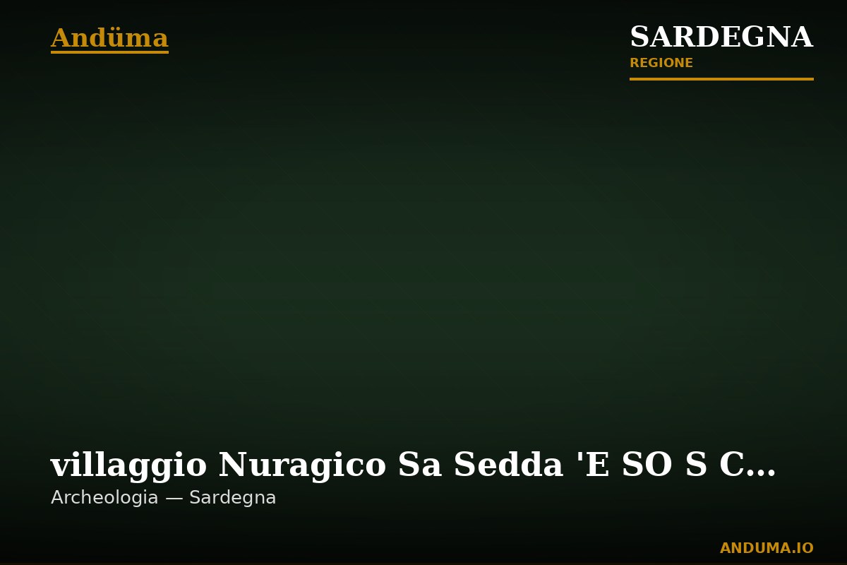villaggio Nuragico Sa Sedda 'E SO S Carros — Punto di interesse , Cagliari