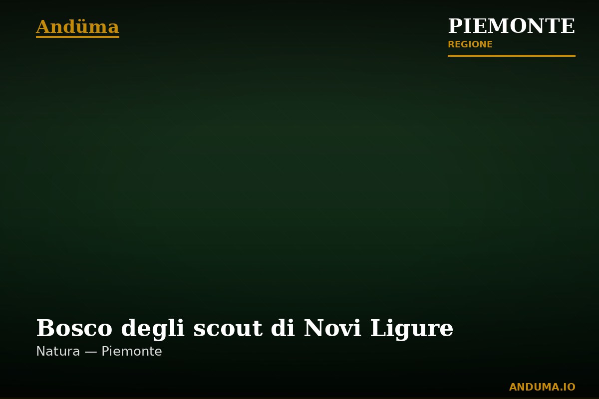 Bosco degli scout di Novi Ligure — Punto di interesse