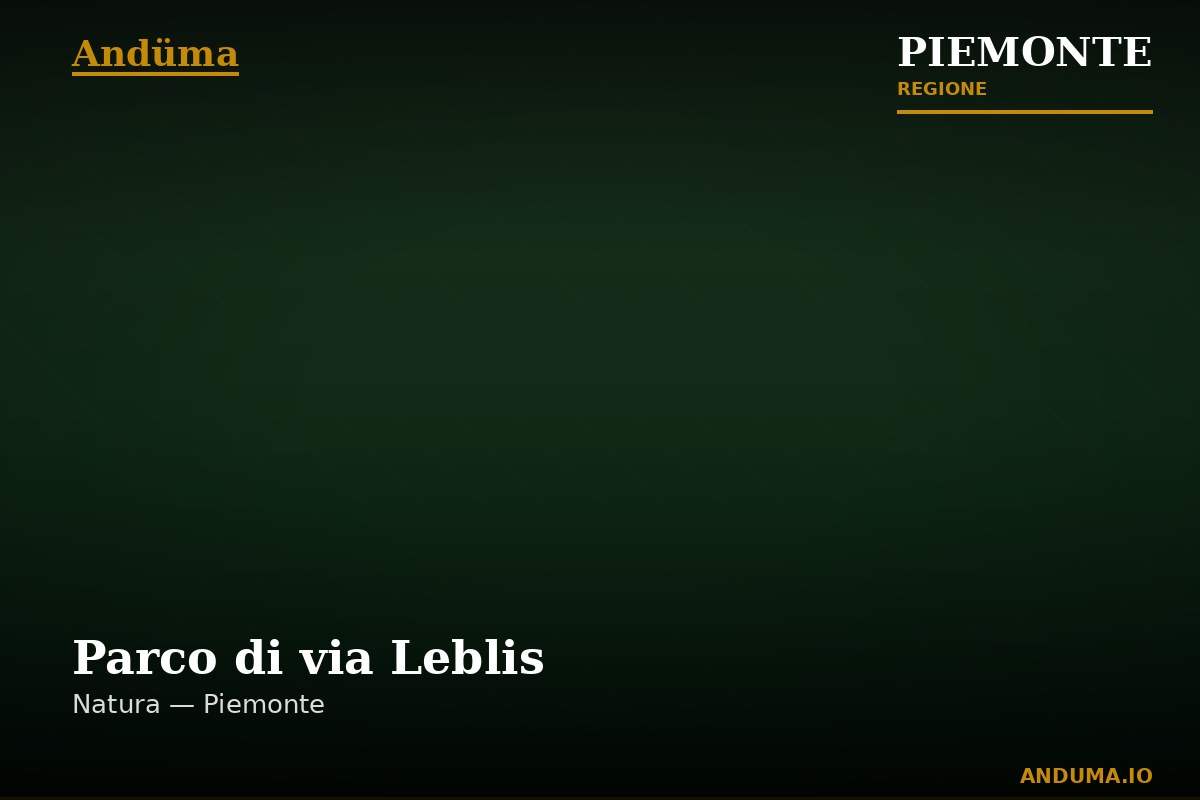 Parco di via Leblis — Punto di interesse a Parco Lame del Sesia, Vercelli