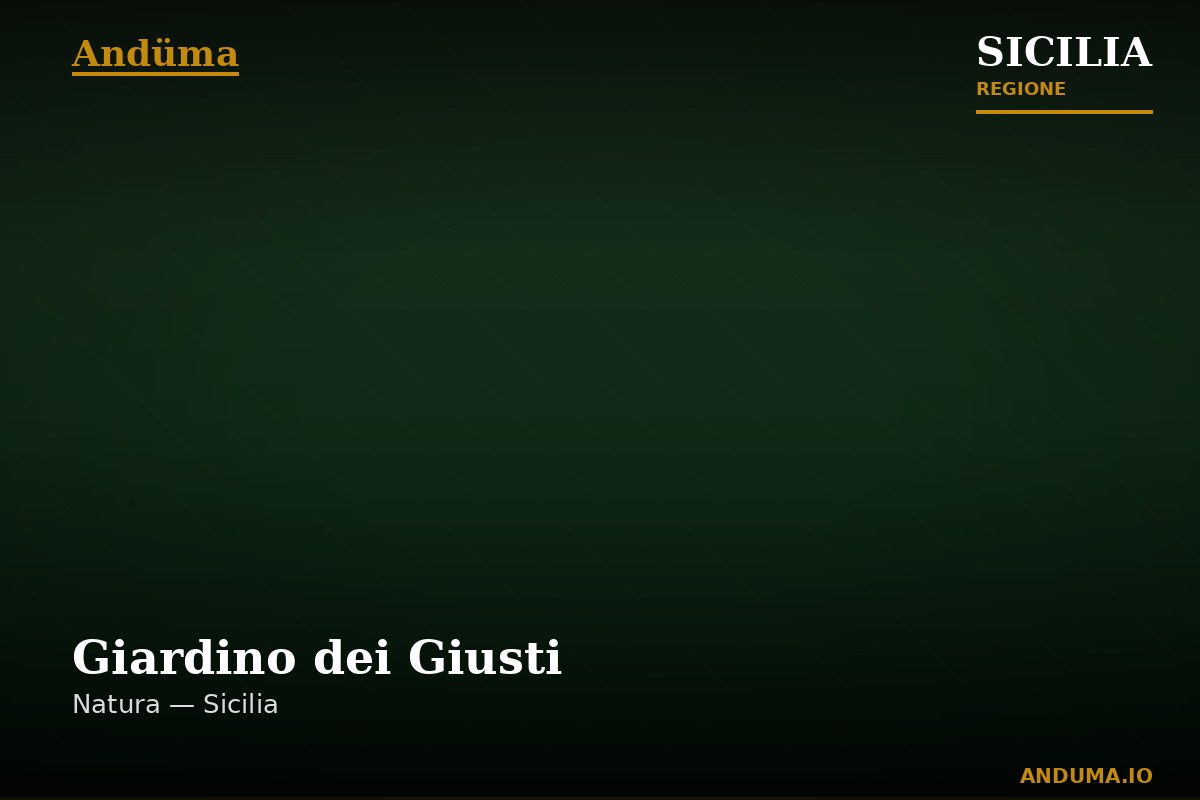 Giardino dei Giusti — Punto di interesse a Palermo, Palermo