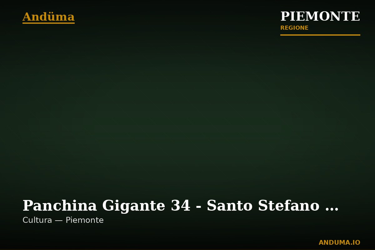 Panchina Gigante 34 - Santo Stefano Belbo