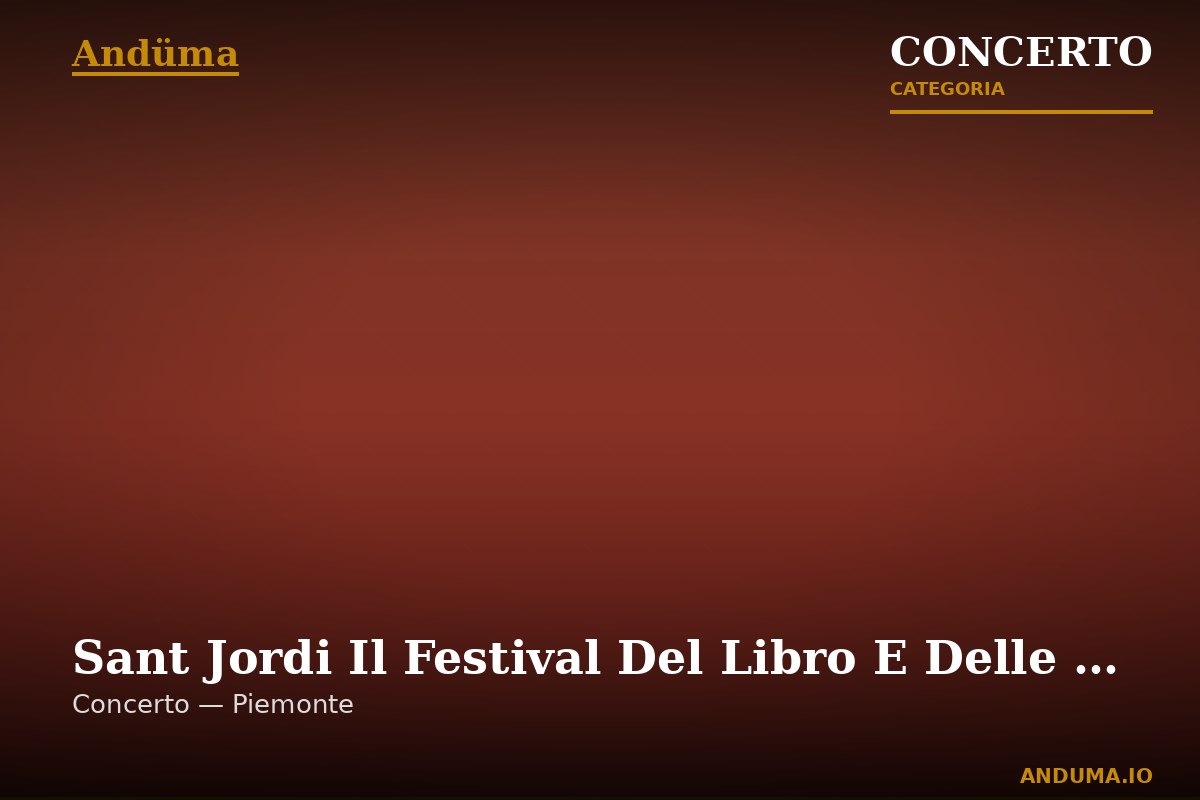 Sant Jordi Il Festival Del Libro E Delle Rose Laboratorio Per Bambini — Evento a Bardonecchia, Torino