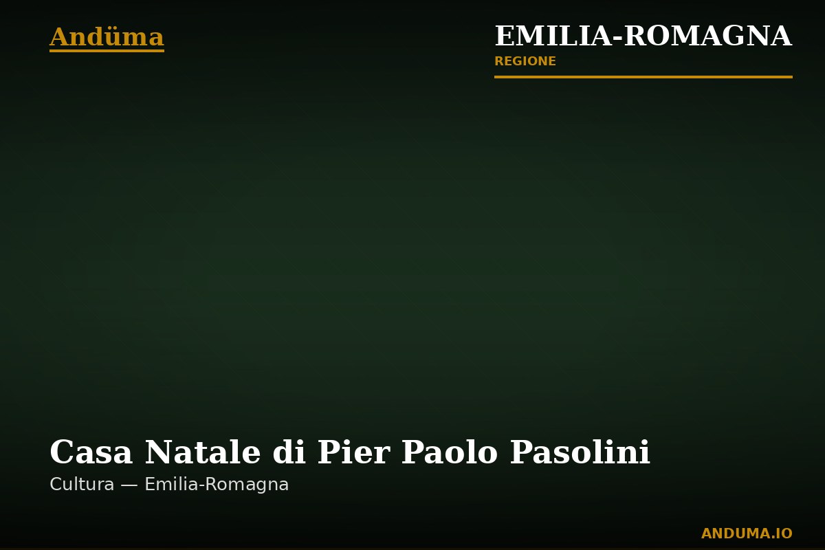 Casa Natale di Pier Paolo Pasolini — Punto di interesse a Bologna, Bologna